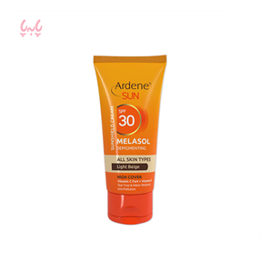 آردن سان - کرم ضد آفتاب Melasol SPF30 ضد لک با پوشش بالا -بژ روشن