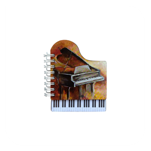 دفترچه دوربر طرح پیانو